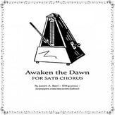 Awaken the Dawn SATB choral sheet music cover